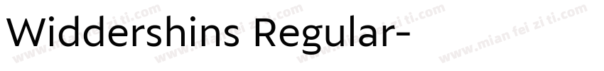 Widdershins Regular字体转换